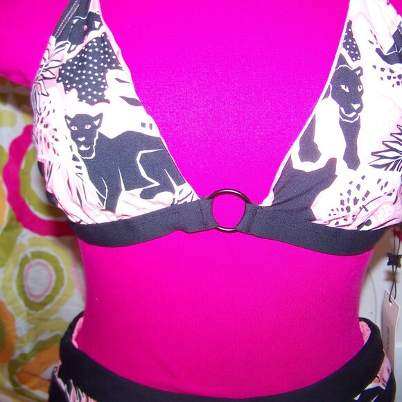 BCBGeneration NWT 2pc Panther Bikini Sz L - Picture 4 of 8